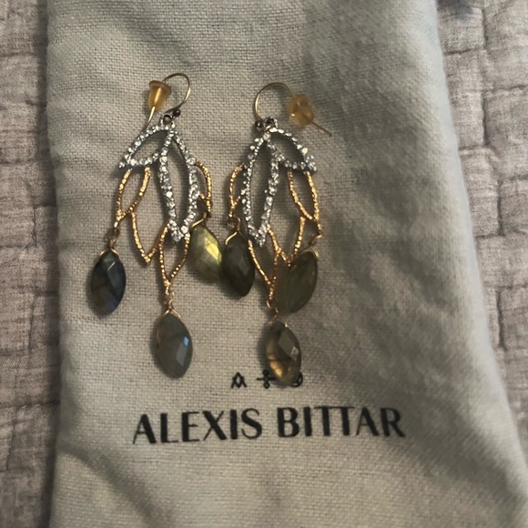 Alexis Bittar Stone & Crystal Elements Phoenix Drop Earrings - Picture 3 of 3